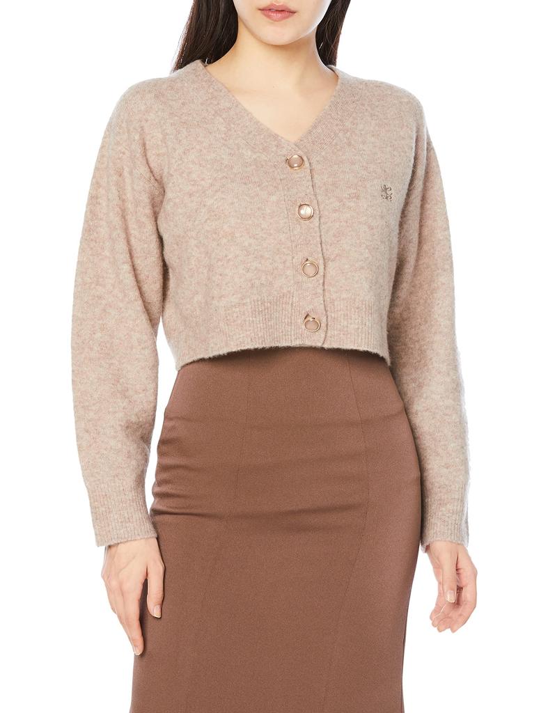 Snidel MOC Cropped Metal Button Cardigan SWNT231229 Women's