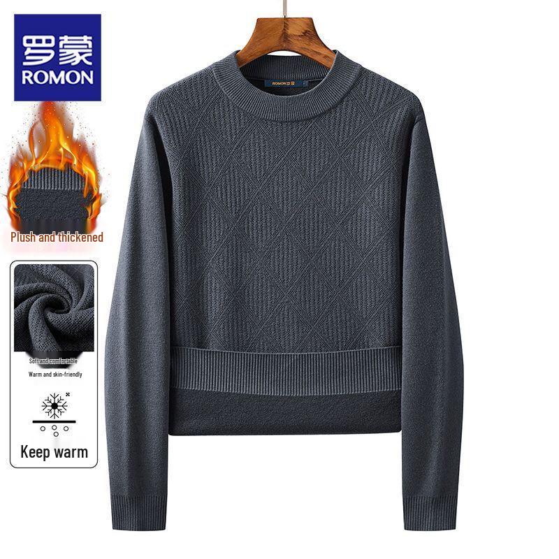 Romon Men's Long Sleeve Casual Pullover Top