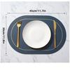 Oval heat-resistant placemats, double-sided design for all dining needs. Non-slip and heat-resistant table mats, available in mu