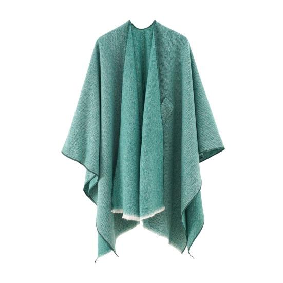 Women Shawl Scarf Solid Color Knitted Shawl Wrap Imitation Cashmere Shoulder Top Sweater Shawl Fashion Accessory