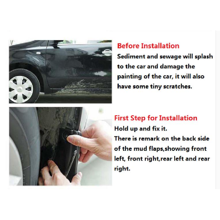 Mud Flaps Splash Guard Cover for 2005-2018 Suzuki Jimny Mudguards Fender