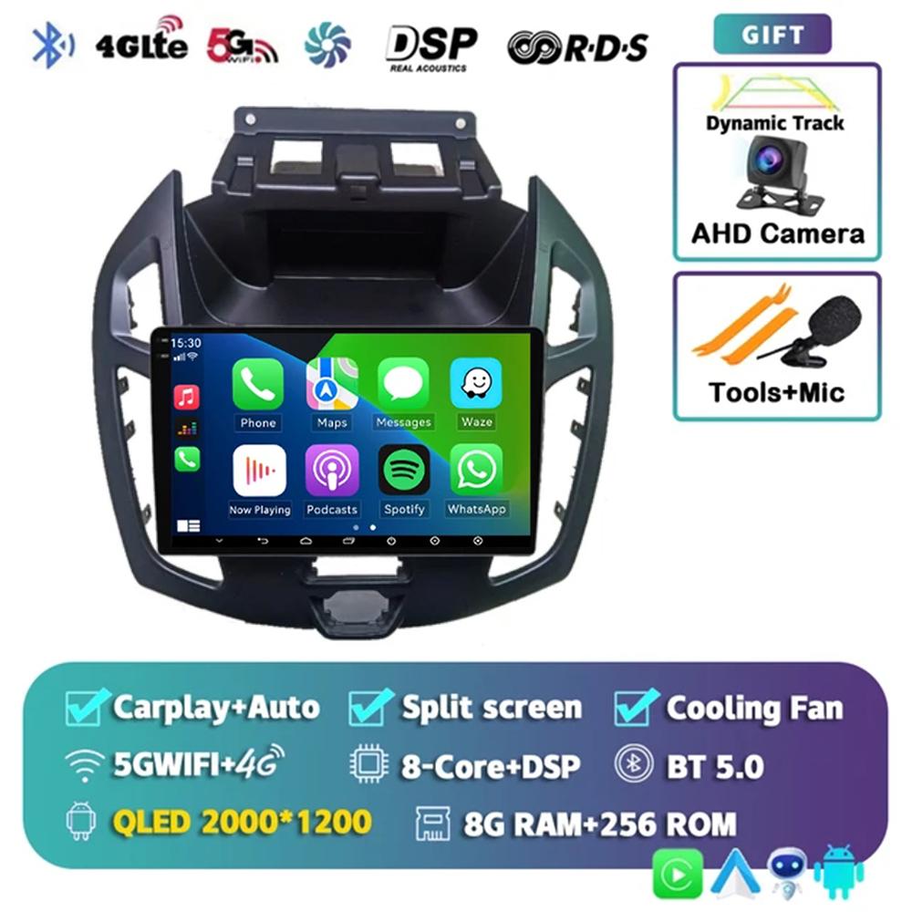 9" Radio Android 14 Audio For FORD TRANSIT Connect 2014 2015 CarPlay WITSON Multimídia Automotivo GPS WIFI DSP Car Stereo 2Din