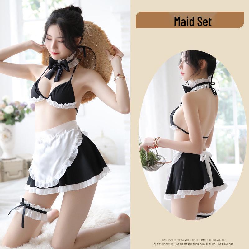 „Cămașă de noapte elegantă din plasă din dantelă brodata cu trandafiri cu bretele - 1011”