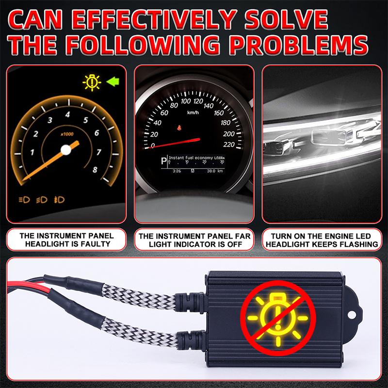 2PCS Canbus Decoder LED H7 Error Free Turbo Anti-Flicker Error Canceller EMC External Driver Mini CANBUS Plug and Play 12V 24V