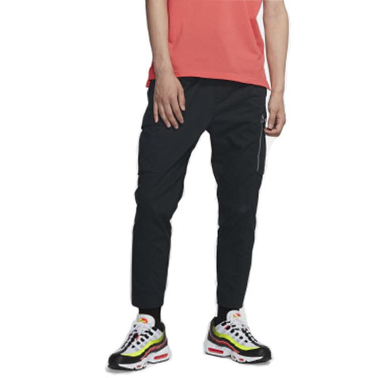 Nike Sportswear Men's Cargo Big Pocket Casual Black Long Pants Black BV3128-010