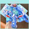Niedlicher Stitch-Schlüsselanhänger aus Plüsch-PVC, Cartoon-Paar-Rucksack-Accessoire, Geschenkidee