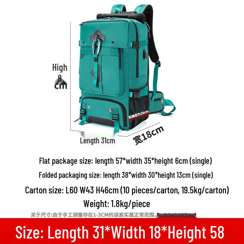 

Men s Large Capacity Waterproof Outdoor Travel & Business Laptop Backpack for Hiking, Camping, and Mountaineering.