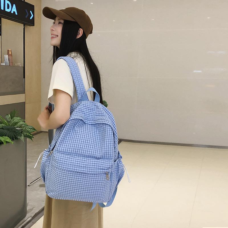 Damen Leichter Schulrucksack Große Kapazität Studenten Karorucksack