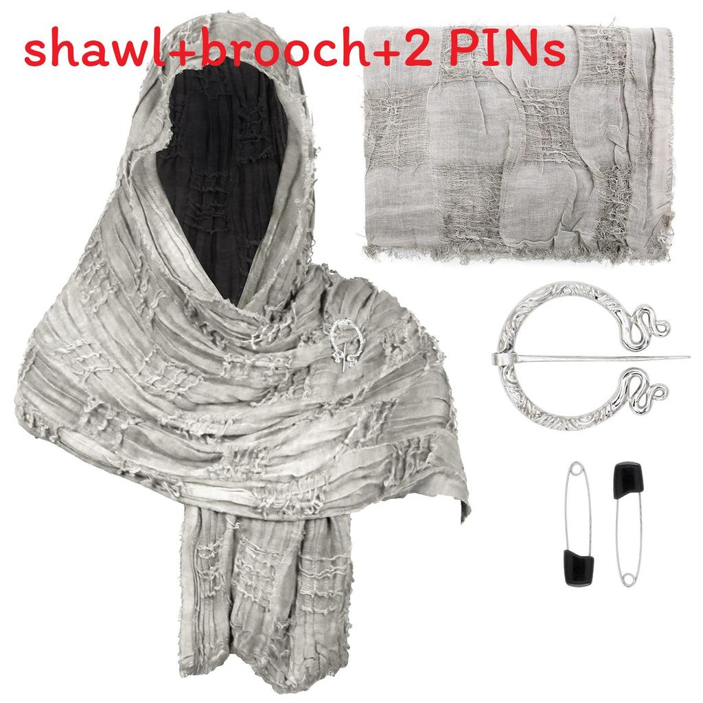 Cotton Linen Shawl With Geometric Pattern And Fringe For Casual Summer Wear