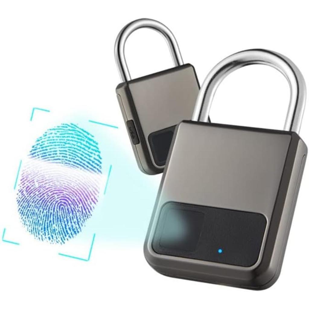 Fingerprint Lock Smart Keyless Security Locker Rechargeable Bike Gym Luggage