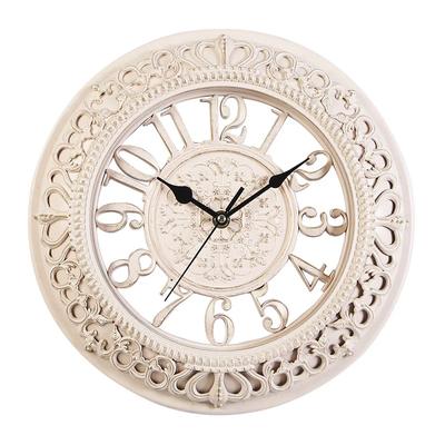 Horloge ronde créative européenne de 12 pouces, horloge murale rétro, Design moderne, cuisine, chambre à coucher, bureau, horloge à Quartz décorative silencieuse