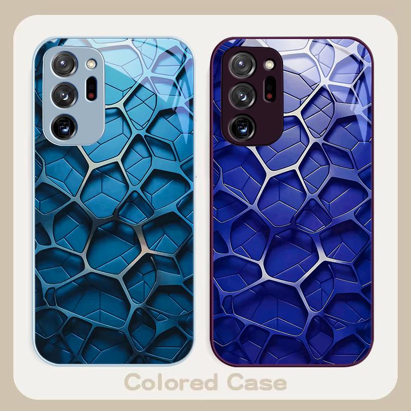 Hexagonal Honeycomb Core For Samsung A01 A02 03 Core 04 05 06 10 12 13 14 5G 15 16 M02 12 Note 8 9 10 20 Glass Ultra Phone Case