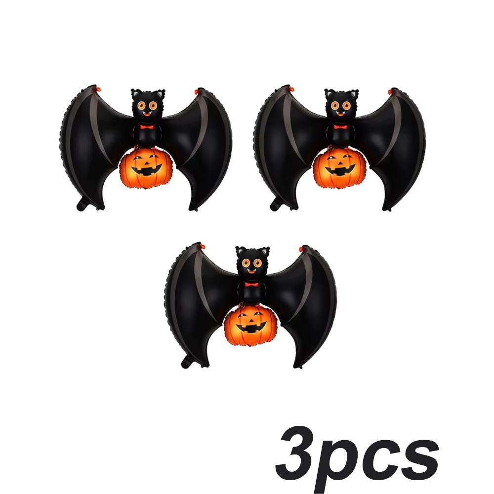 1/5/10/20pcs Halloween Bat Lift Pumpkin Balloon Decor Suspends Pumpkin for Party Scene Supplies Gift Spooky Effect Photo Prop