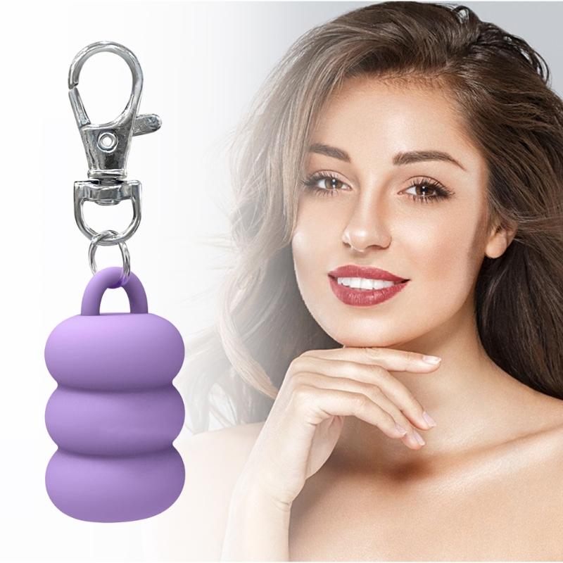 Lip Balm Cover Key Fob Elegant Keychain Charm for Purse Wallet Decoration Bag Hanging Pendant Holder Accessory
