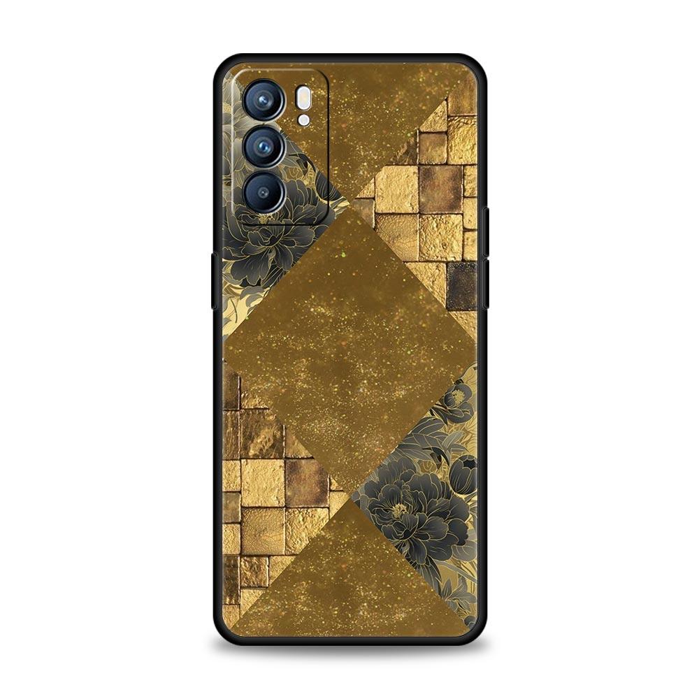 Luxury Vintage Wood Grain Pattern Phone Case For Oppo Reno 13 12 11 10 7 F Find X5 X6 A98 A80 A79 A78 A57 A54 A17 Pro Soft TPU
