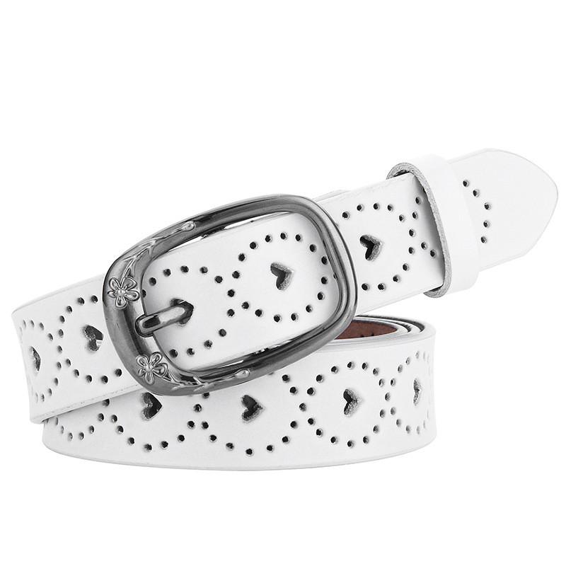 Classic Genuine Leather Womens Belt With Pin Closure For Office And Leisure