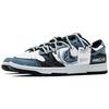 Nike Dunk Abrasion Resistant Abrasion Resistant Low top Skateboard Shoes Unisex Black White Blue HF5441-100(Team260-QD)