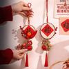 Traditional New Year Pendant Chinese Knot Good Luck Spring Festival Pendant Tassel Bamboo Woven Wall Door Hanging Ornaments