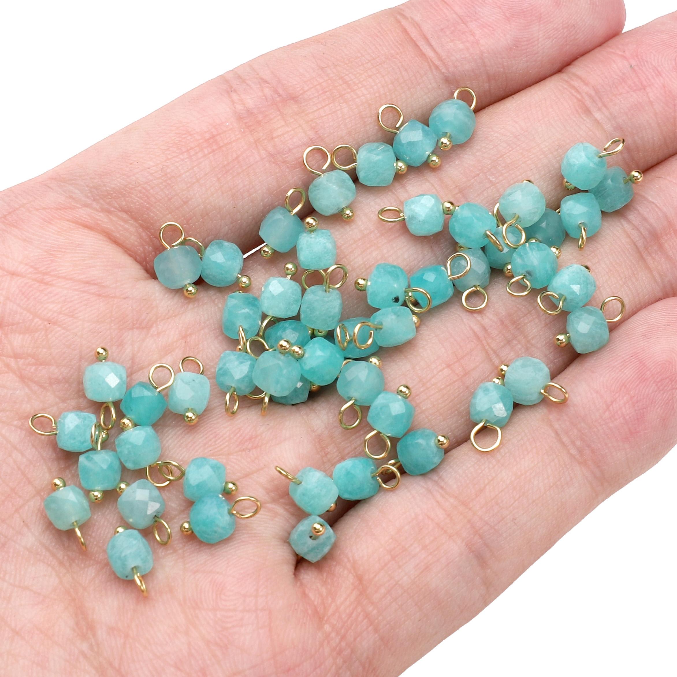 

2 шт. Подвеска из натурального камня квадратной огранки, сохраняющая цвет сахара, для изготовления ювелирных изделий 05