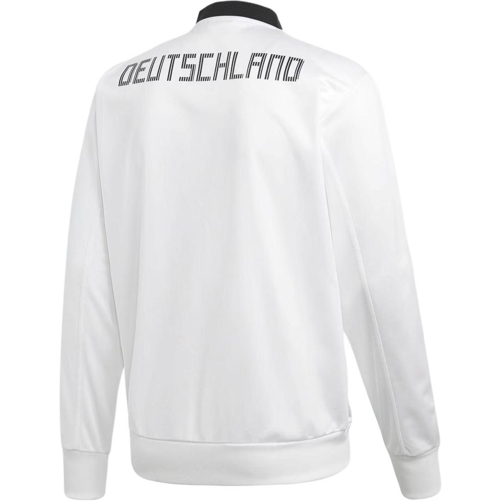 Adidas Deutschland Team Sportlich Lässige Windjacke Herren Jacke Weiß CF1735