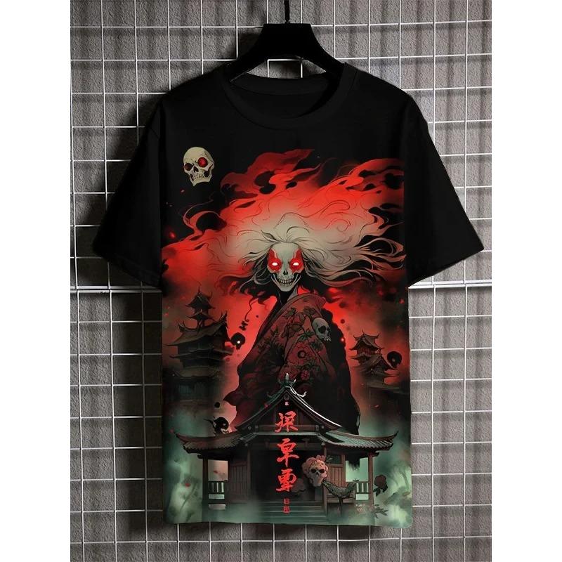 

Винтажная футболка в японском стиле Харадзюку для мужчин и женщин, Япония, Самурай, 3D-принт, Повседневная, Смешная, Графическая, Спортивная, Топы, Футболки, Одежда XS