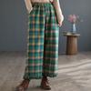 Pants for Women Elastic High Waist Long Trousers Plus Size Thickened Stretchy Versatile Casual Wide Leg Pants