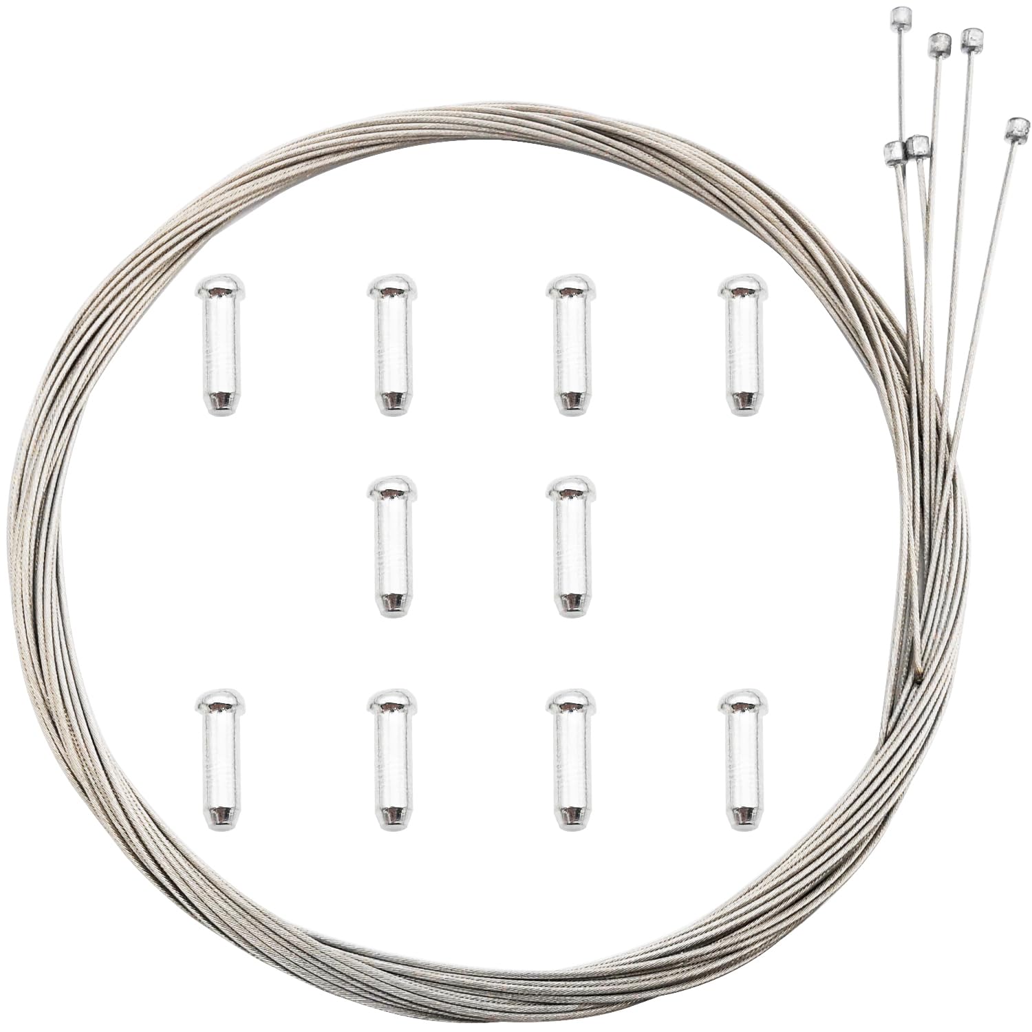 

Bicycle shift CTRICALVER 6 pieces cable stainless steel durable bike inner cable core wire suitable for wire, 2.1m mountain/road/city bikes, etc.