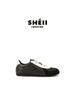 Sheepskin Version~ Retro German Training Shoes Women's Color Matching Lace-up Round Head Casual Sports Board Shoes Versatile Height-increasing For