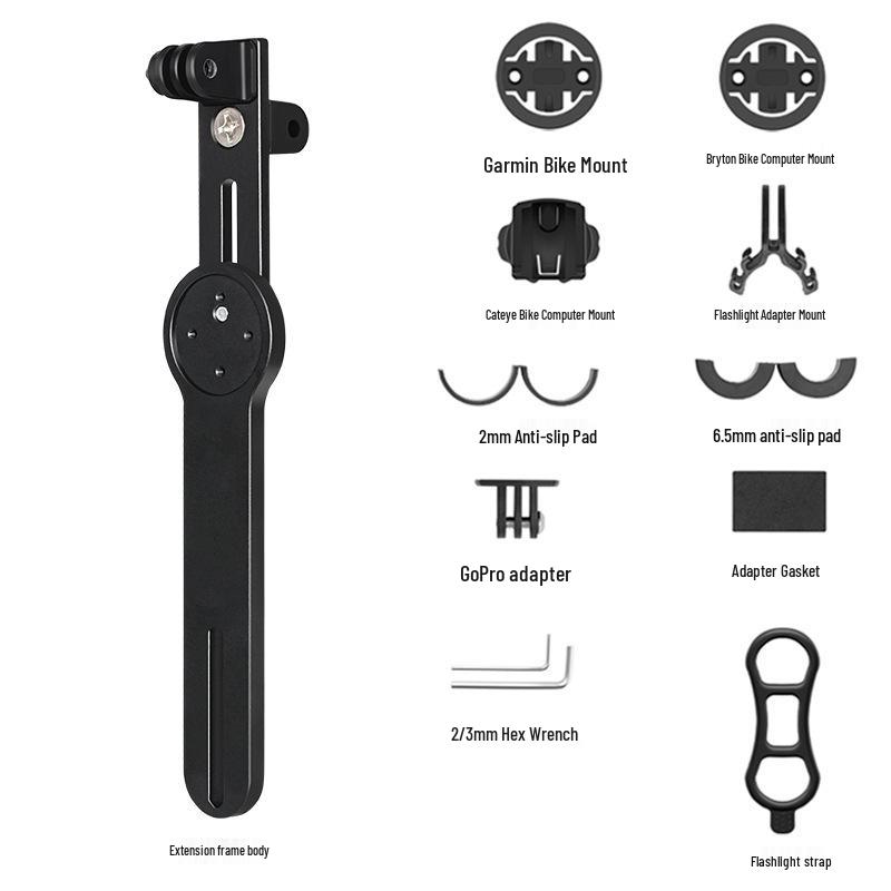 Universal Metal Speedometer Extension Mount for Road and Mountain Bikes