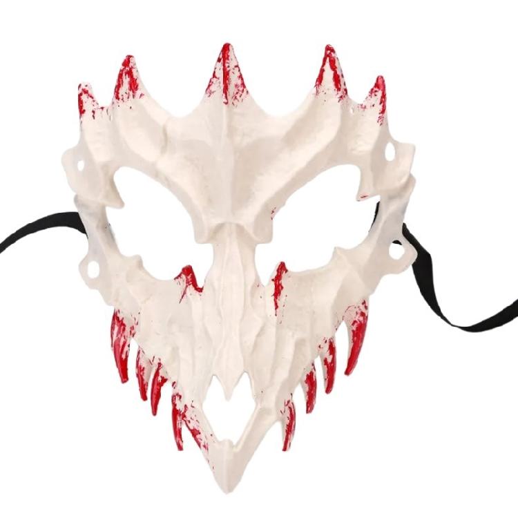 Halloween Mask Scary Mask Decorative Mask Dog Cosplay Mask Half Face Mask Anime Dragon Mask Party Decoration Mask