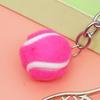 Realistic Tennis Racket Keychain Stylish Zinc Alloy Keyring Handmade Sporty Accessory Gift For Sports Enthusiasts