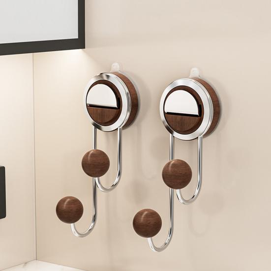 Hook Load-Bearing Non-Slip Wall Hook with Vacuum Suction Cup Reusable Wall Hook for Bathroom Kitchen Porch