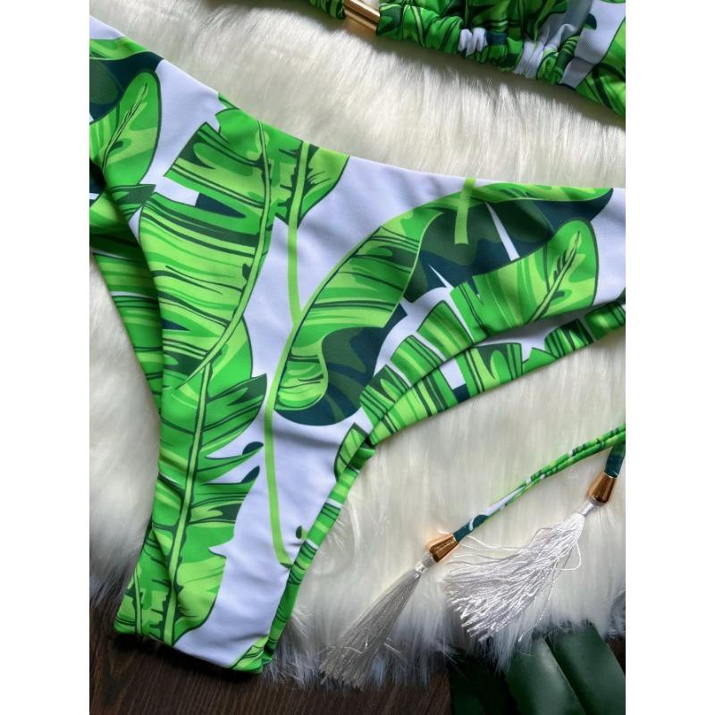 2025 New Sexy Print Bandage Bikini Set Women's Swimsuit Two-piece Triangle Swimwear Bathing Suit Brazilian Biquinis