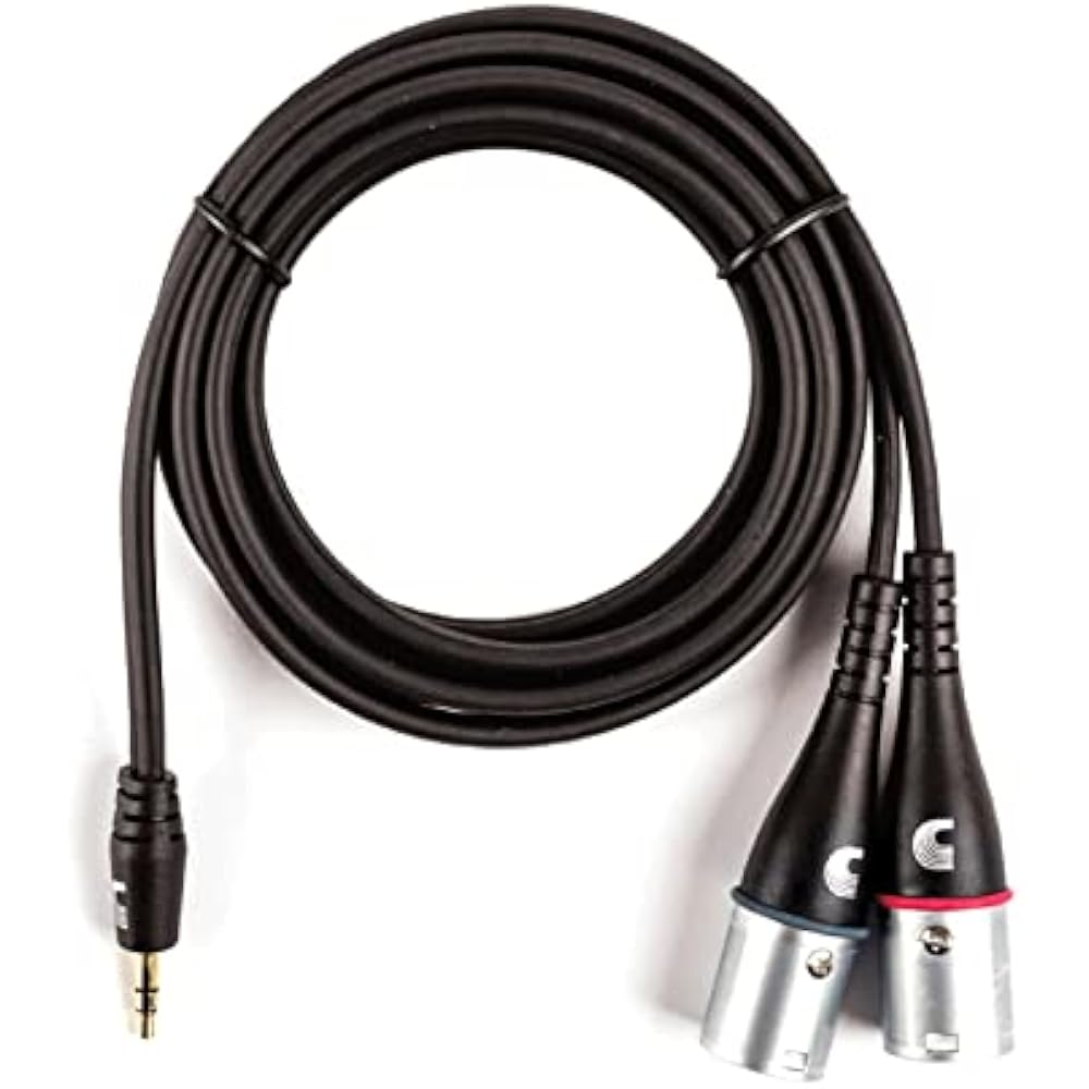 D'Addario Daddario Audio Cable Custom Series PW-MPXLR-06 (Approx. 1.8m Stereo Mini/XLRx2) [Domest...
