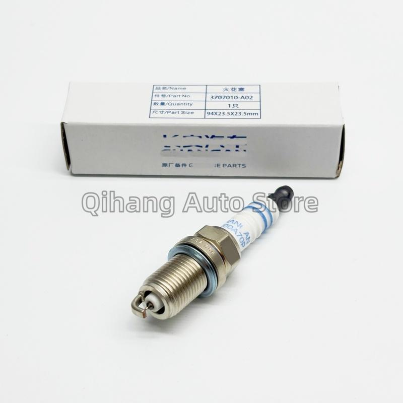 4pcs Dual Iridium Spark Plugs for Chinese CHANGAN CS75 SUV 1.8T 2.0 JL486 Engine Autocar Motor Part K002-1600 3707010-A02
