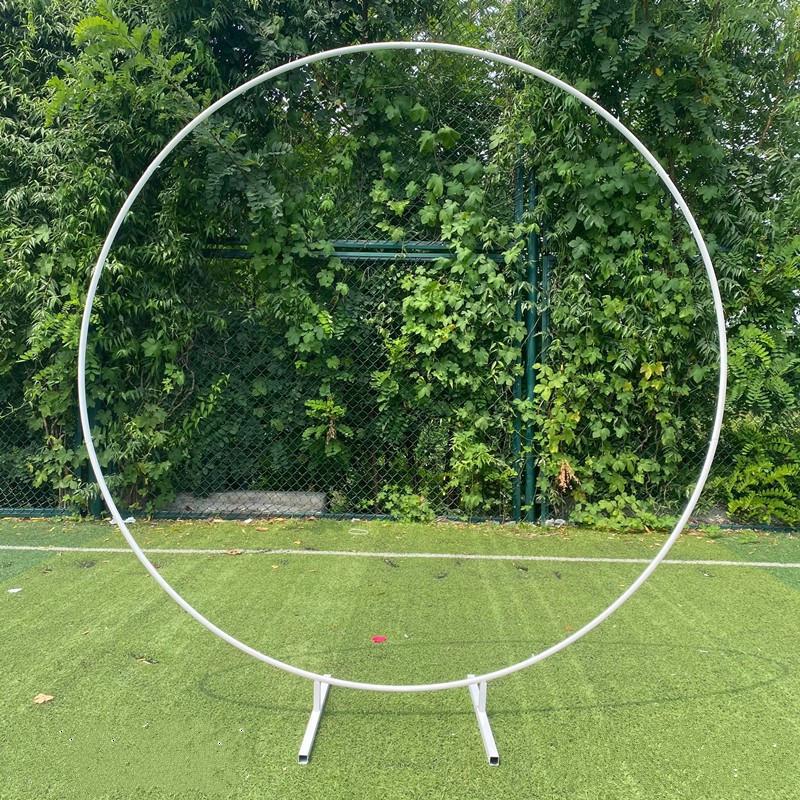 

Iron Art Round Wedding Arch: Outdoor Lawn Flower Gate Stand 1m (Gold) - 4 Parts