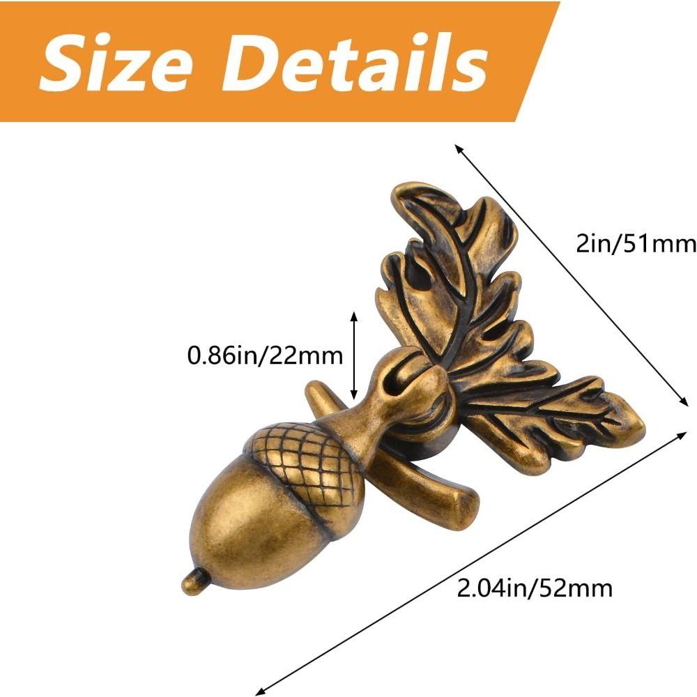 Söt hålhandtag Ekformade lådknoppar Bärbart skåpdörrhandtag för hemmöbler