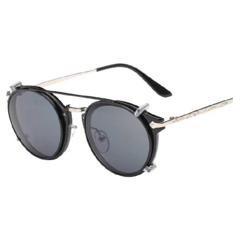 Fashion Round Frame Sunglasses Eyeglasses For Men Women With UV400 Shielding And Outdoor Motorcycling Driving Eyewear