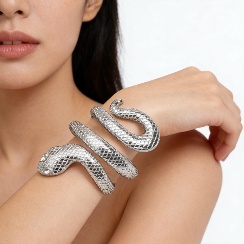 European and American Style Snake-shaped Light Luxury Niche Design Bracelet for Men and Women, High-end Bracelet