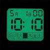 J-AXIS Wristwatch Gentle Digital Watch Easy-to-read Simple 5 ATM Water Resistant EL Backlight Calendar Function CN2A0001-BK Unisex Black