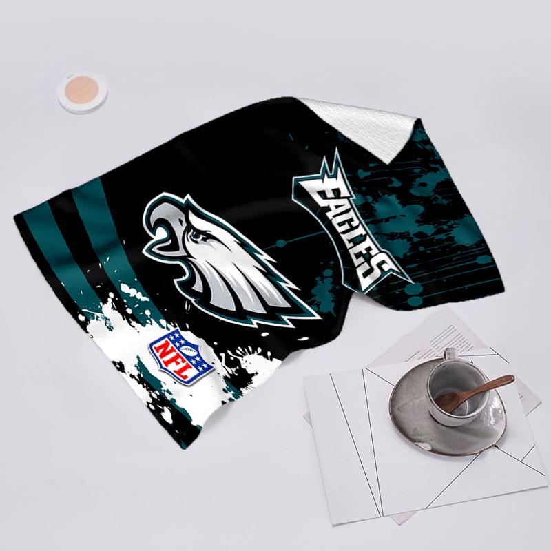 proof beach towel with Philadelphia Eagles LOGO pattern - soft,absorbent,quick-drying,machine washable - perfect for swimming,camping,bathing