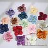 Golden Thread Flying Swallow Fabric Flowers for DIY Home, Cake Décor & Hair Accessories