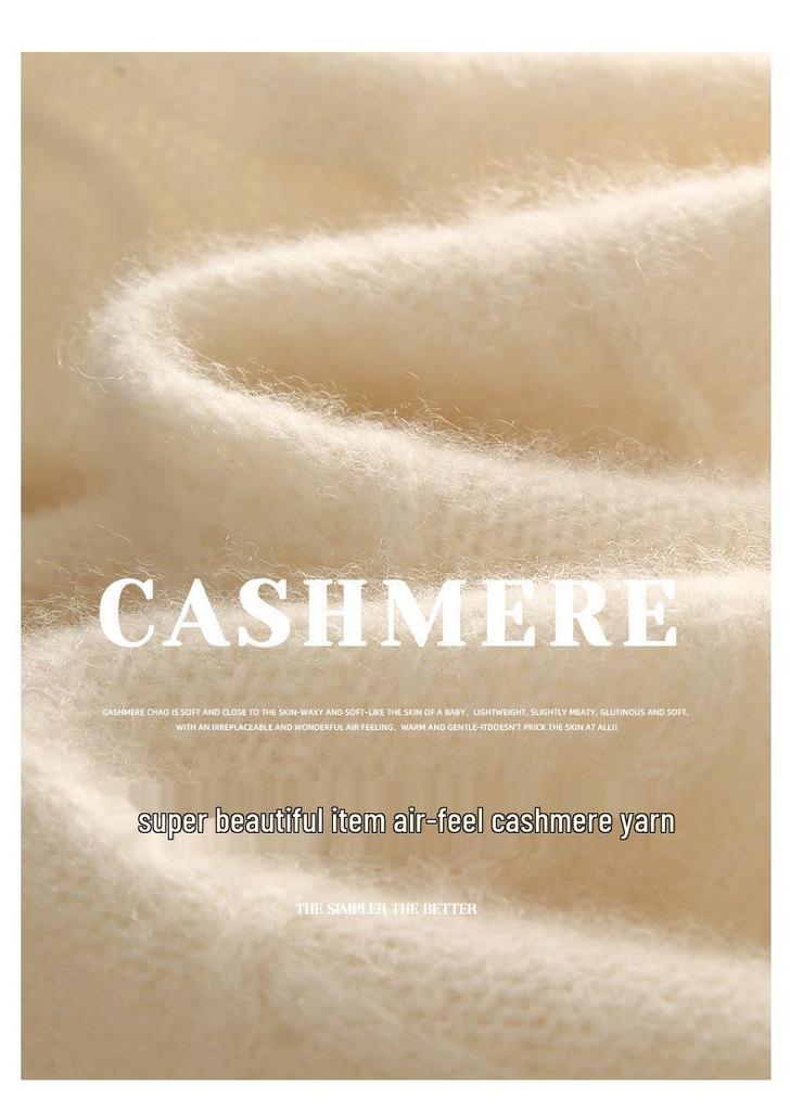 Women's Soft Cashmere Sweater, Round Neck, Diamond Jacquard, Thick Knit, Loose Fit, Base Layer