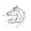 Chinese Style Hollow Horse Brooch Zinc Zinc Alloy Animal Horse Brooch New Year Chest Flower  Coat
