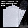 5 Sheets Gradient Polka Dot Self Adhesive Rhinestone Sticker Starry Sky Pattern Arts Crafts Iron-On Rhinestone Sheets DIY Bling