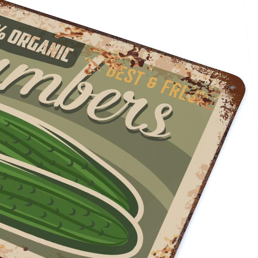 1 Pack Vintage-style Rusty Metal Plaque, Weathered Printing, Ideal Indoor Décor for Bar Café Kitchen Restaurant or Living Room Walls