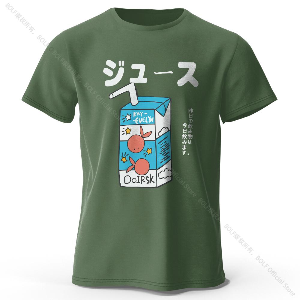Japanese Soda Pop Anime Printed 100% Cotton T-Shirt, Ultra Soft Round Neck Short Sleeve Tee for Men & Women