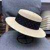 Korean Style Sunscreen Bucket Hat Wide Brim Women's Sun Hat Fashion Straw Woven Hat  Ladies