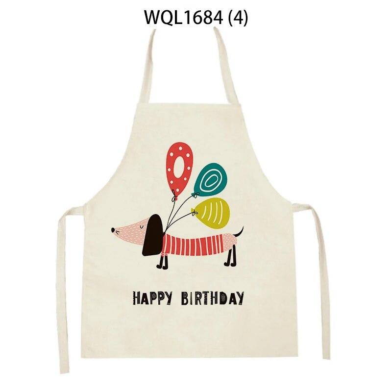 Jezevčík zvířecí potisk Kuchyňská zástěra Muži a ženy Bez rukávů Roztomilý pes Povlečení Zástěra Domácí úklid Kavárna Pečicí doplňky Bryndáček