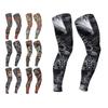 1Pair Ice Silk Leg Compression Sleeves Non-slip Running Leg Cover Cyclying Leg Sleeves  Summer